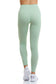 Ewf Light green seamless leggings with white details