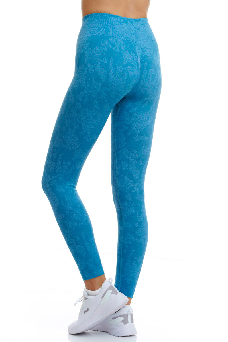 Ewf light blue camo seamless leggings 