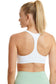 ewf white v-neck training sports bras